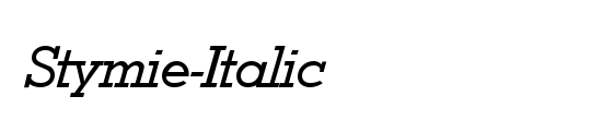 Stymie-Italic