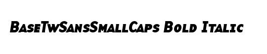 BaseTwSansSmallCaps