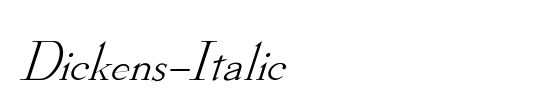 Dickens Bold Italic