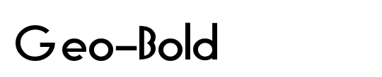 Geo-Bold