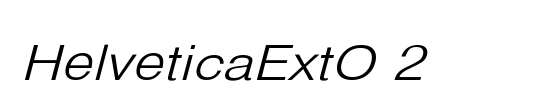 HelveticaExtO 2