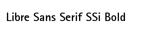 Libre Sans Serif SSi