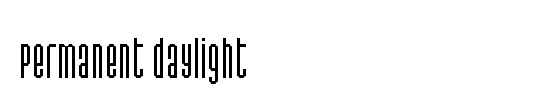 Permanent daylight Italic