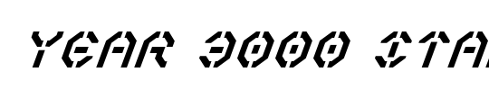 Year 2000 Bold Italic