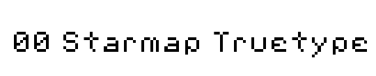 00 Starmap Truetype