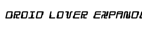 Droid Lover 3D Expanded Italic
