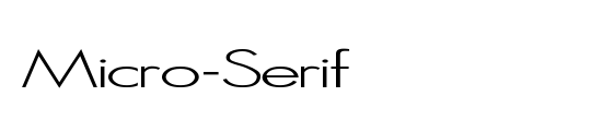 Micro Serif-Light Lefty