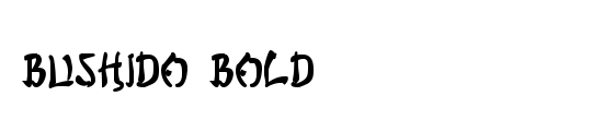 Bushido Bold Italic