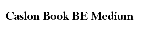 Caslon Book BE