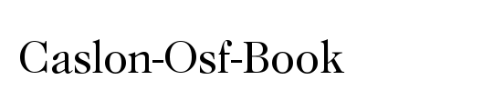 Caslon Book BE