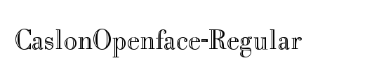 CaslonOpenFace