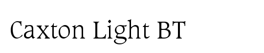 Caxton Light Italic