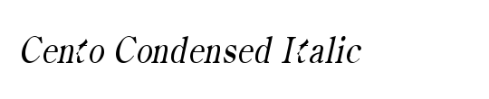 Cento Condensed