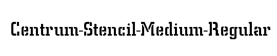 Centrum-Stencil-Medium