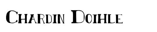 Chardin Doihle Condensed Italic