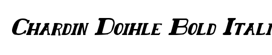 Chardin Doihle Shadow Italic