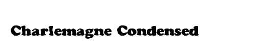 Charlemagne Condensed Italic