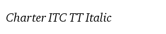 Charter ITC TT
