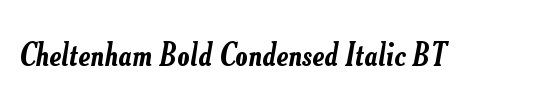 Cheltenham Condensed SSi