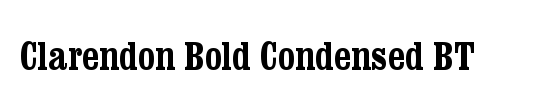 Clarendon Condensed