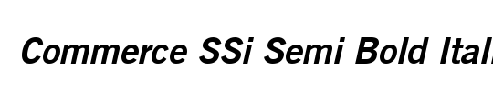 Commerce Condensed SSi