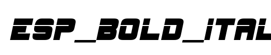 ESP_Bold_Italic