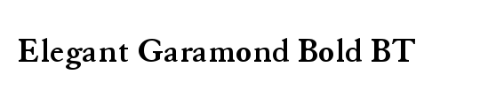 Elegant Garamond