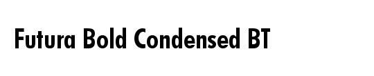 Futura LT Condensed