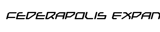 Federapolis Expanded Bold Italic
