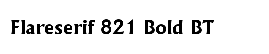 Flareserif821 Lt BT