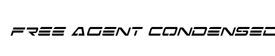 Free Agent Condensed Italic