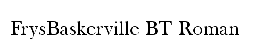 FrysBaskerville BT