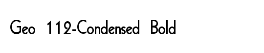 Geo 112-Condensed
