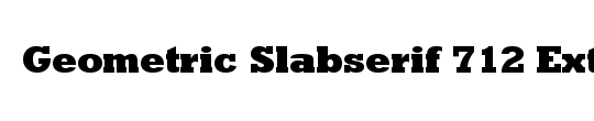 Geometric Slabserif 712