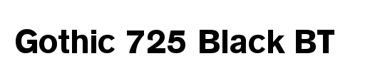 Gothic725 Blk BT