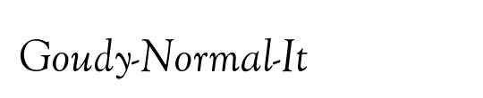 Goudy-Normal