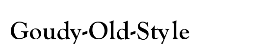 Goudy Old Style CG ATT