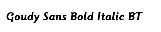 ITC Goudy Sans