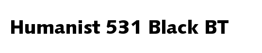 Humanst531 Blk BT