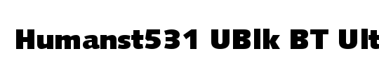 Humanst531 UBlk BT