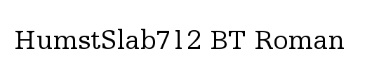 HumstSlab712 BT