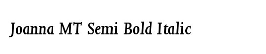 Joanna MT Semi Bold