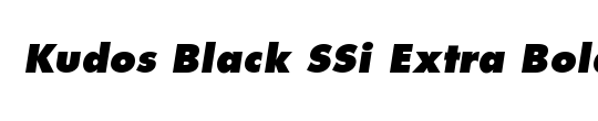 Kudos Black Condensed SSi