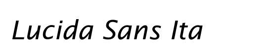 Lucida Sans Unicode