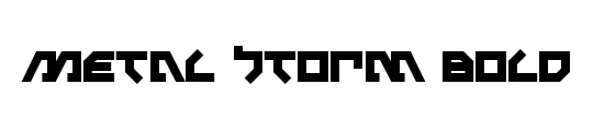 Metal Storm 3D Italic