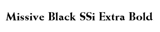 Missive Black SSi