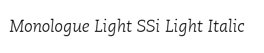 Monologue Light SSi