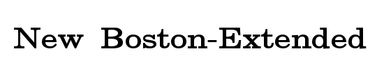 New Boston-Condensed
