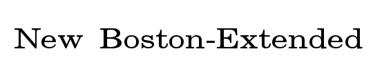 New Boston-Condensed