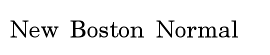 New Boston-Condensed